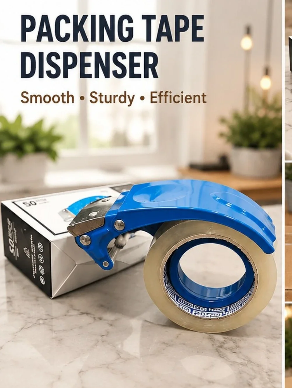 Heavy Duty Packing Tape Dispenser Gun w/ Clear 2